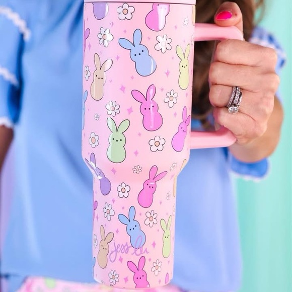 Colorful Peeps Bunny 40oz Travel Mug
